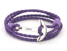 Leather Anchor Bracelet